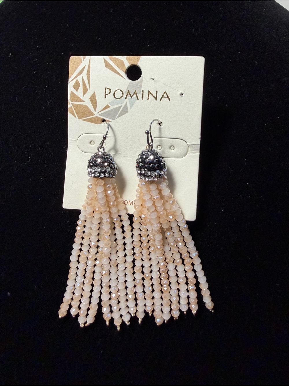 Earrings Pomina Beaded Tassel Earrings